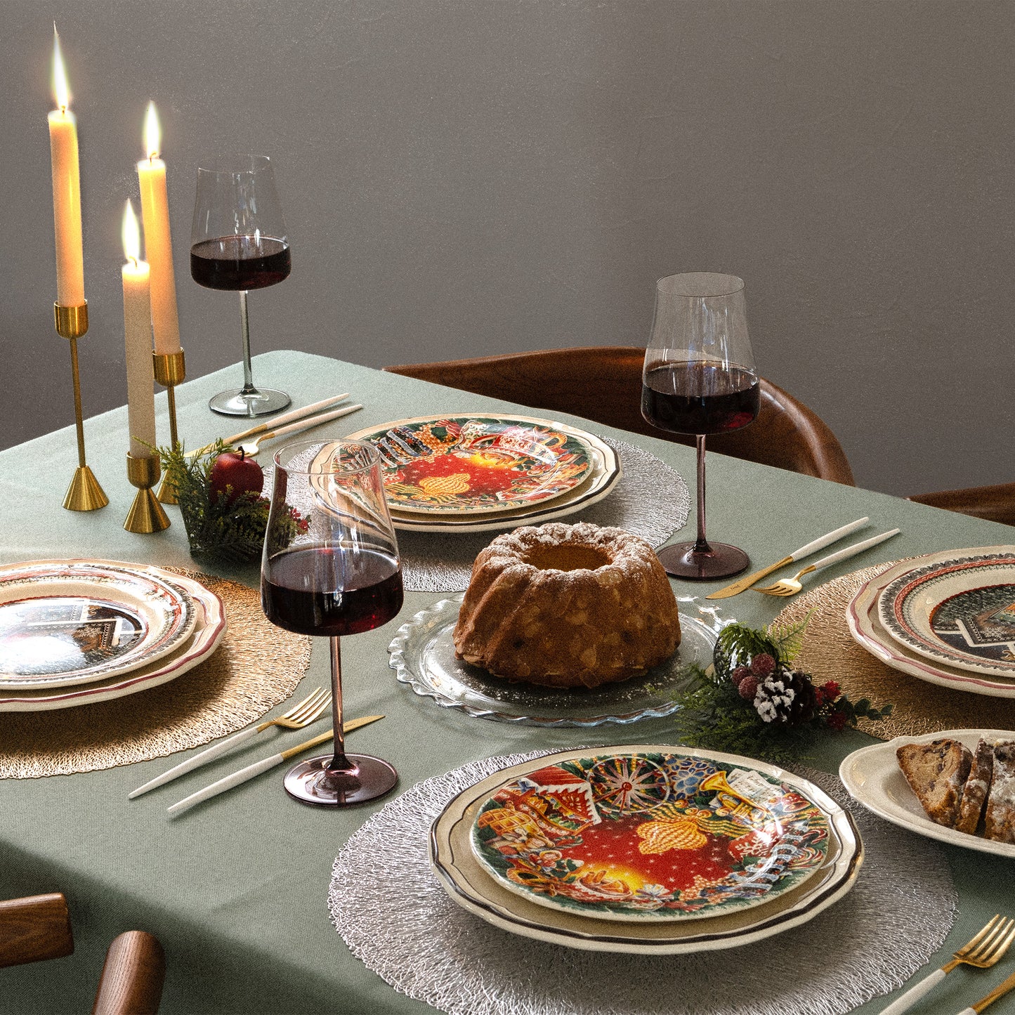 アレックス ワイングラス ペアセット / レッド