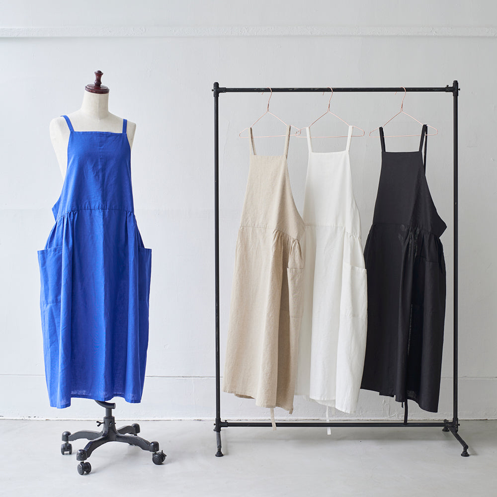 ワンピースエプロン / ブルー