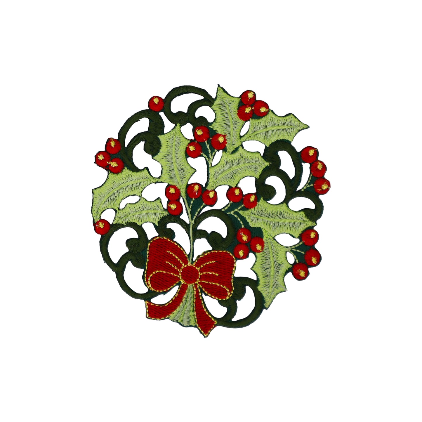 クリスマス柄　カットワークコースター3枚セット