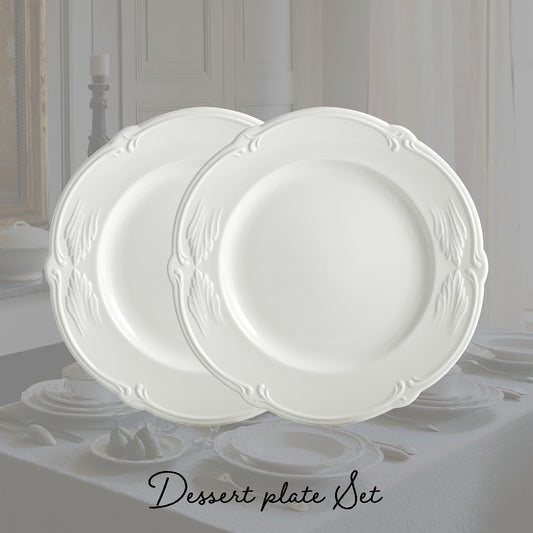 【数量・期間限定】ロカイユ・ブラン　デザートプレート ペア