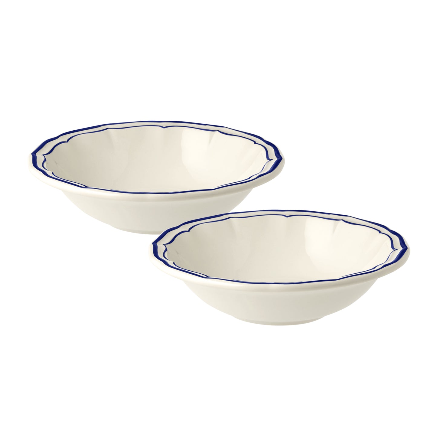 【数量・期間限定】フィレ　シリアルボウル ペア / コバルト