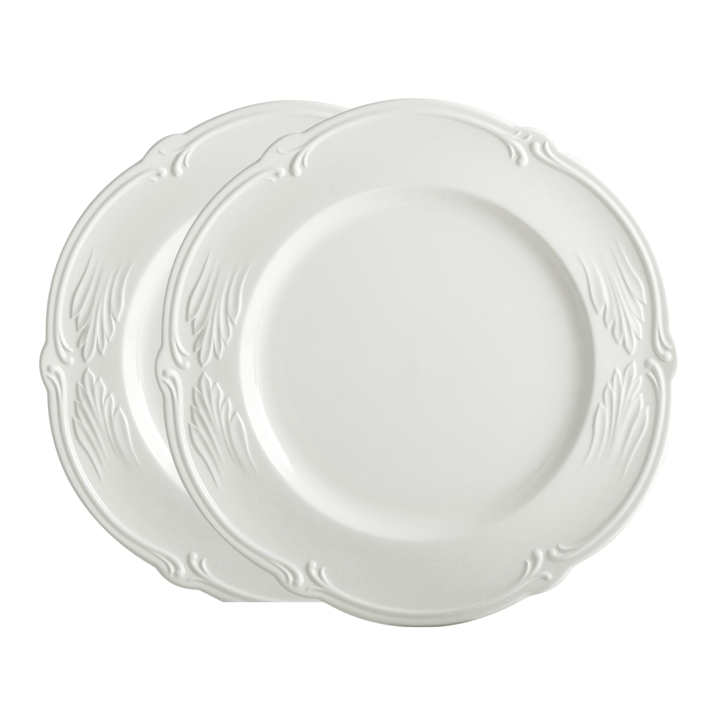 【数量・期間限定】ロカイユ・ブラン　ディナープレート ペア