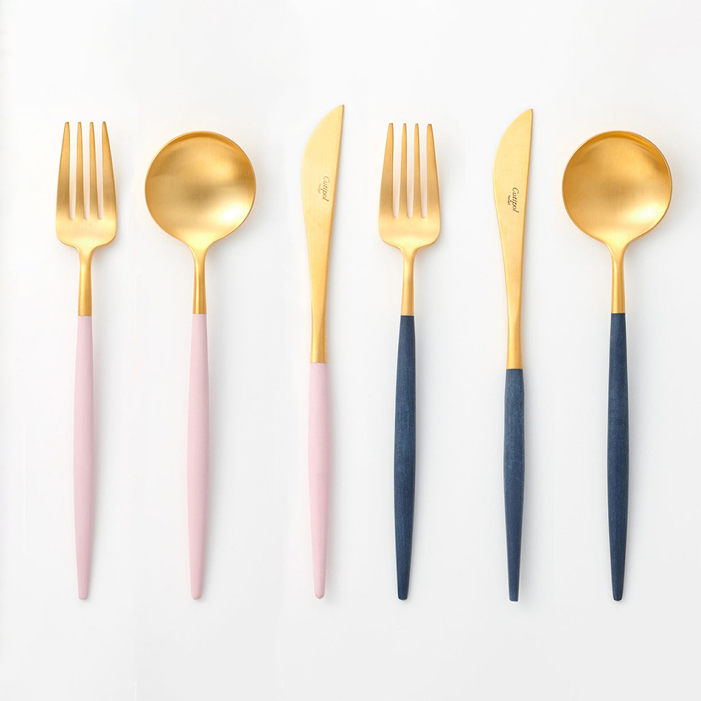 GOA　ディナー6点セット / ピンクゴールド＆ブルーゴールド