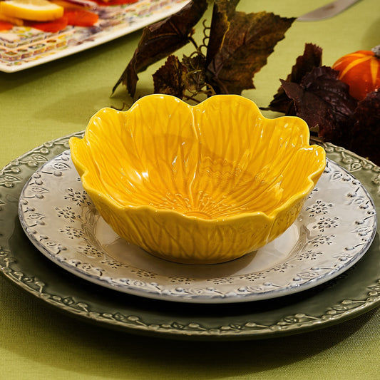 フローラ　ボウル　17cm / イエロー