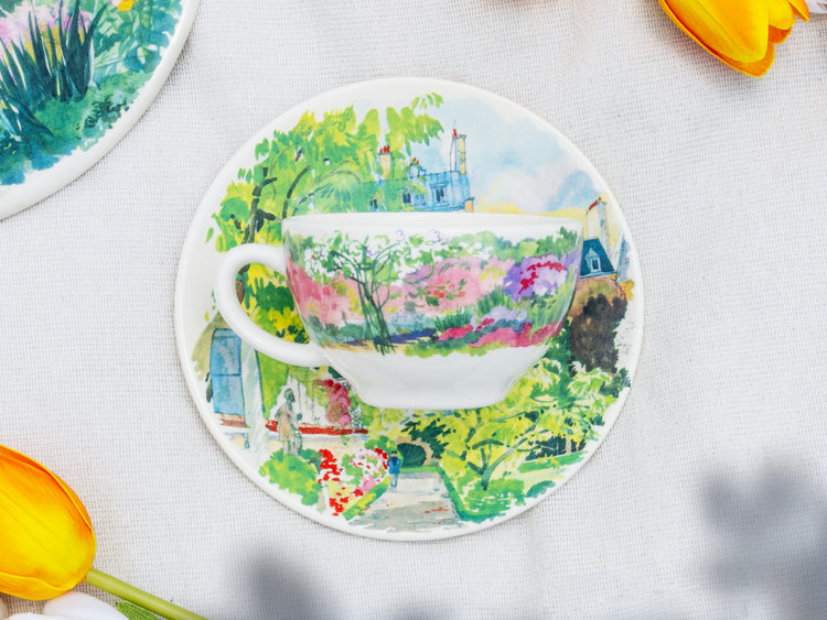 モネの愛した庭が描かれたティーカップ&ソーサー