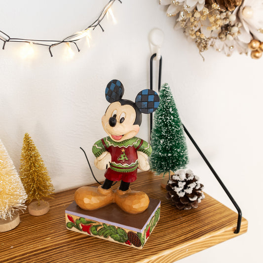 ディズニートラディション　クリスマスセーターを着たミッキー