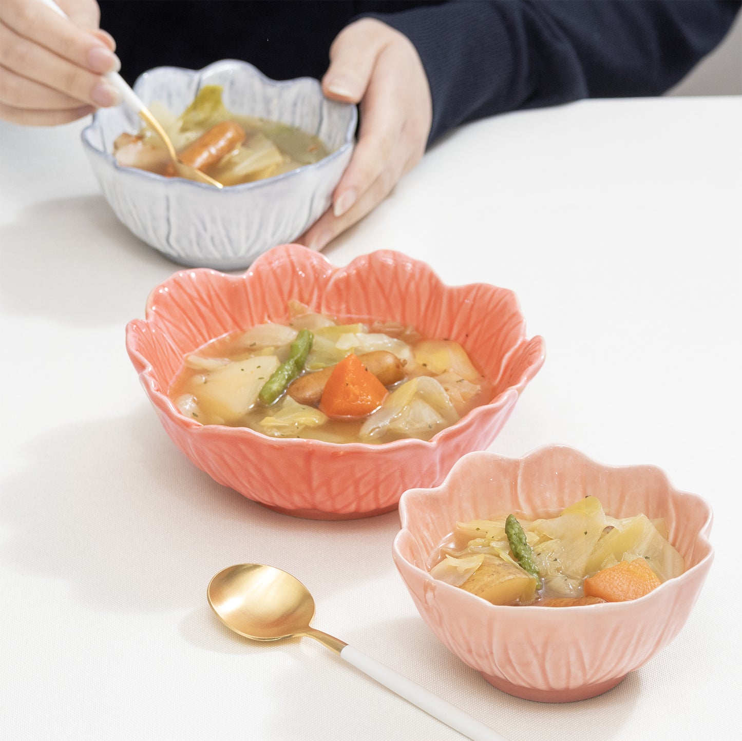 フローラ　ボウル　12.5cm / ピンク