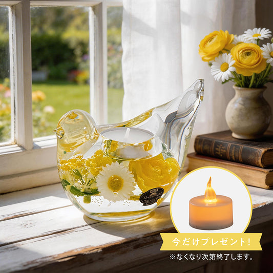 バード　キャンドルホルダー / スプリングフラワー