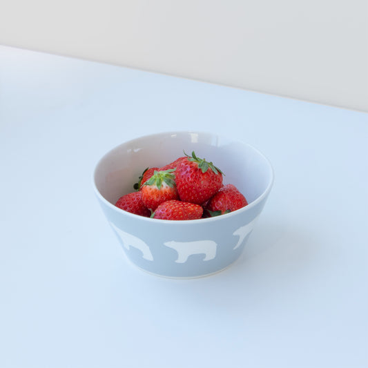 シロクマ　ボウル　12.8cm / グレー