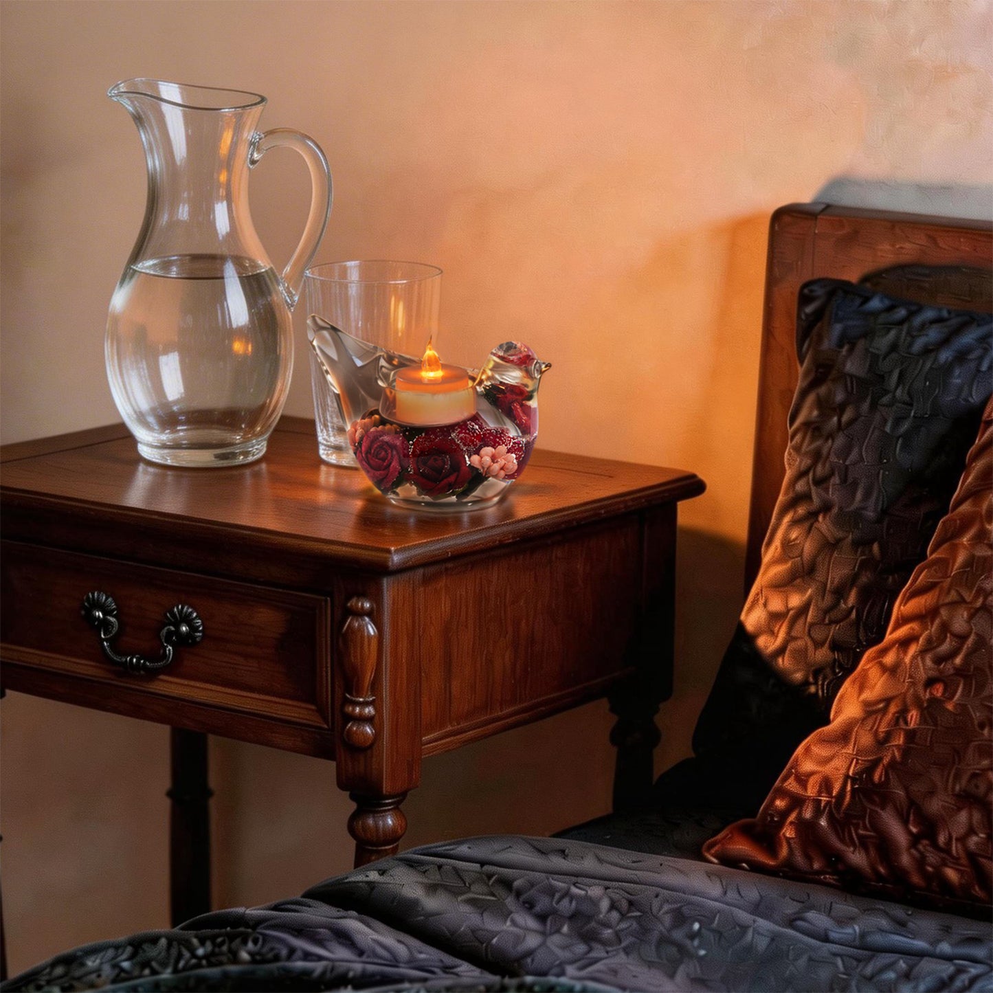 バード　キャンドルホルダー / スプリングフラワー