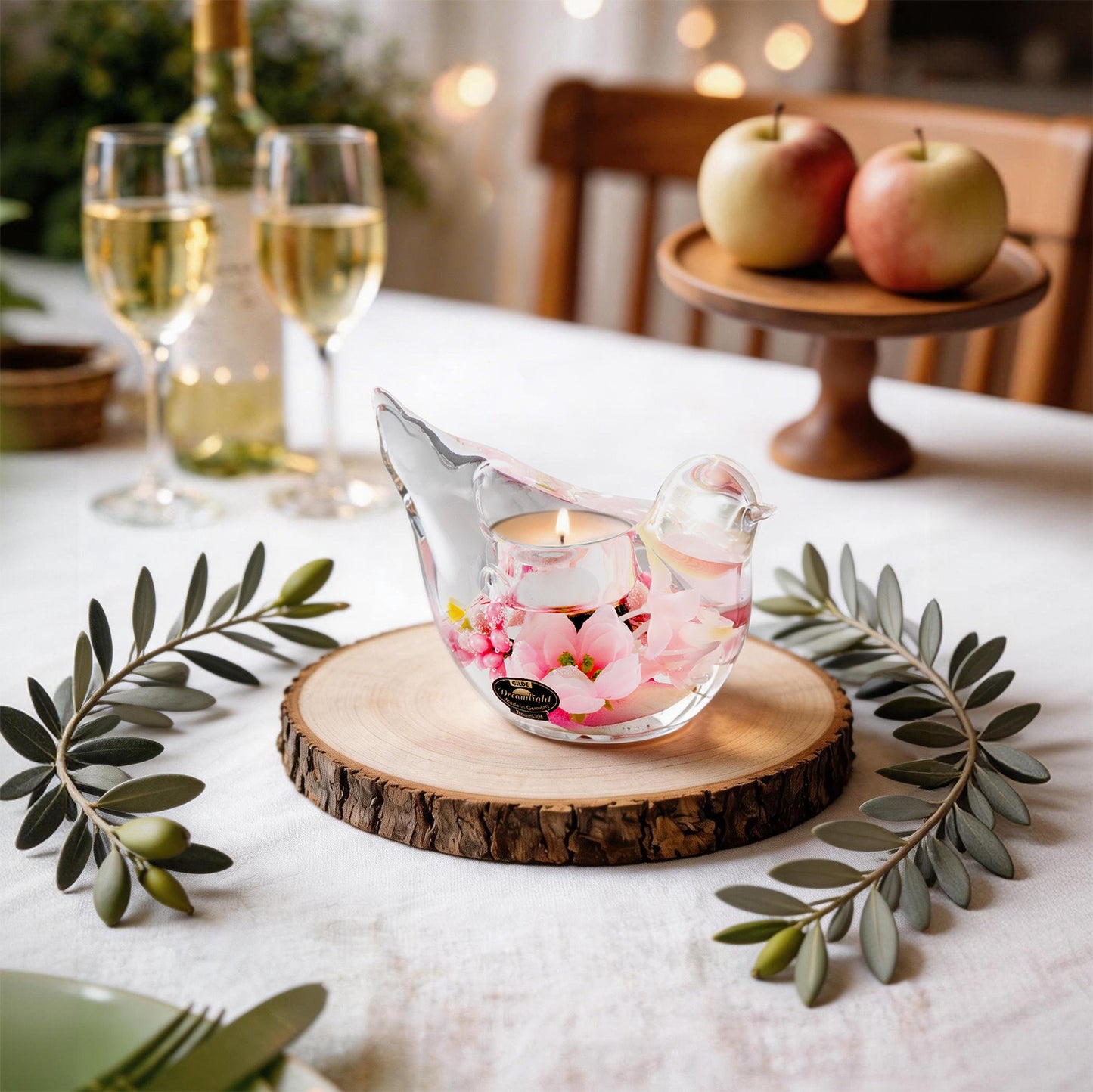 バード　キャンドルホルダー / ピンクブロッサム