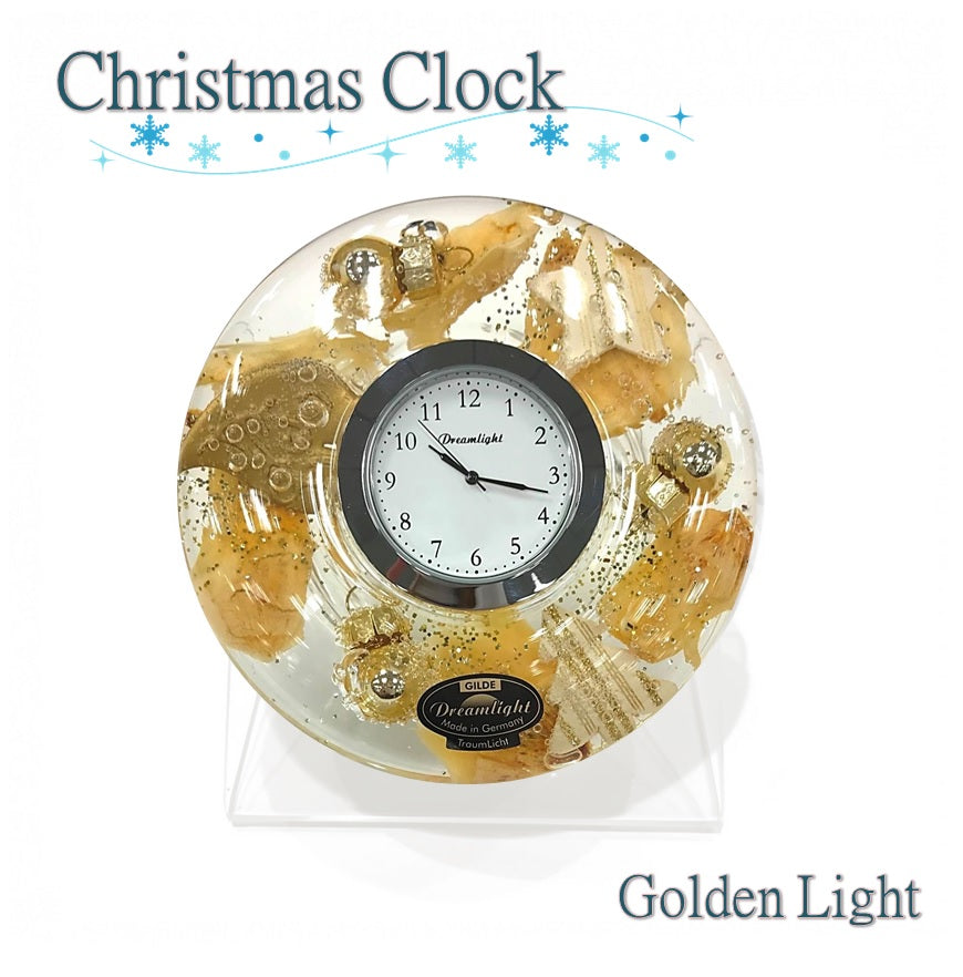 【ドリームクロック】オンライン限定　ゴールデンライト花時計 置き時計 ギフト プレゼント　