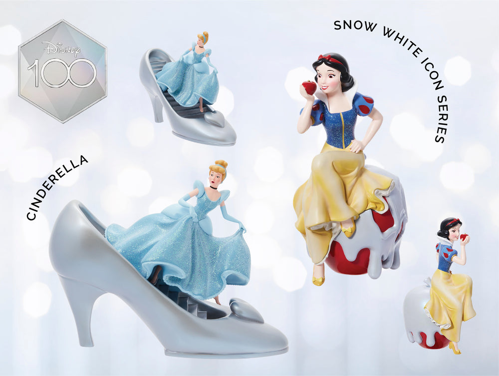 白雪姫、シンデレラ ディズニープリンセスの100周年アイテムフィギュア