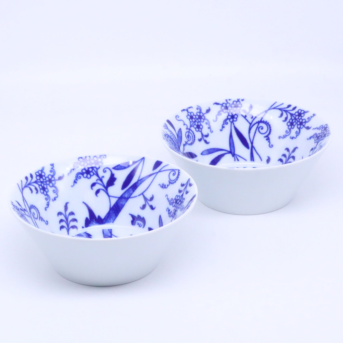 ボヘミアコバルト　ボウル15cm ペアセット