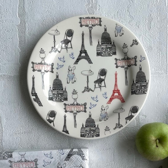 サ・セ・パリ　カナッペプレート / エッフェル塔・サクレクール寺院