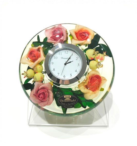 【ドリームクロック】アナベル 花時計 置き時計 ギフト プレゼント